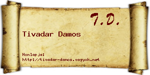 Tivadar Damos névjegykártya